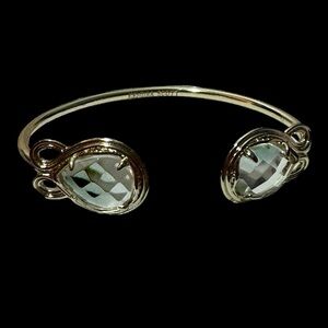 Kendra Scott Gold Andy Bracelet in Clear Quartz
